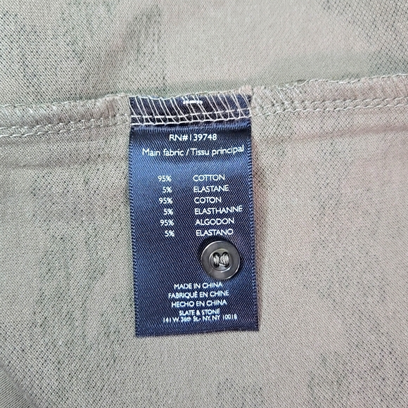 Slate & Stone Men's Cotton Camo Print Polo, Size XL ~ NWT - Picture 6 of 7